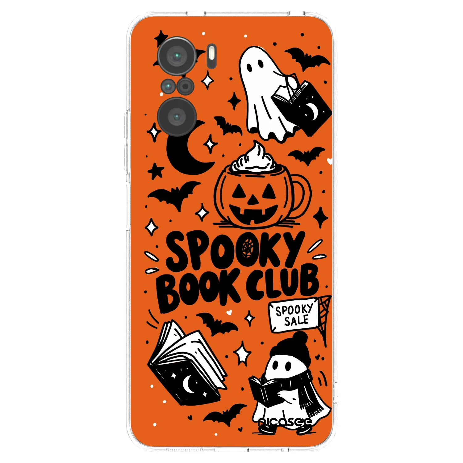 Picasee silikonowe przeźroczyste etui na Xiaomi Poco F3 - Spooky book club