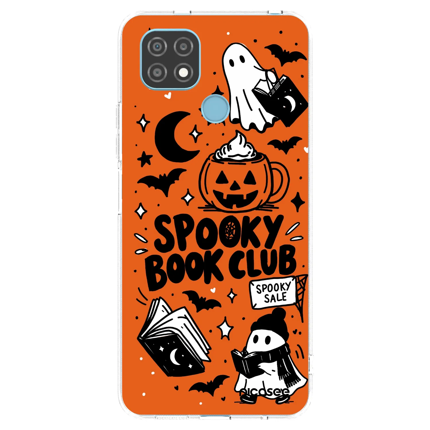 Picasee silikonowe przeźroczyste etui na Realme C21 - Spooky book club