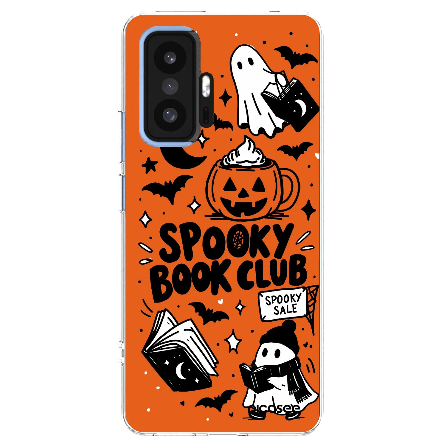 Picasee silikonowe przeźroczyste etui na Xiaomi 11T - Spooky book club