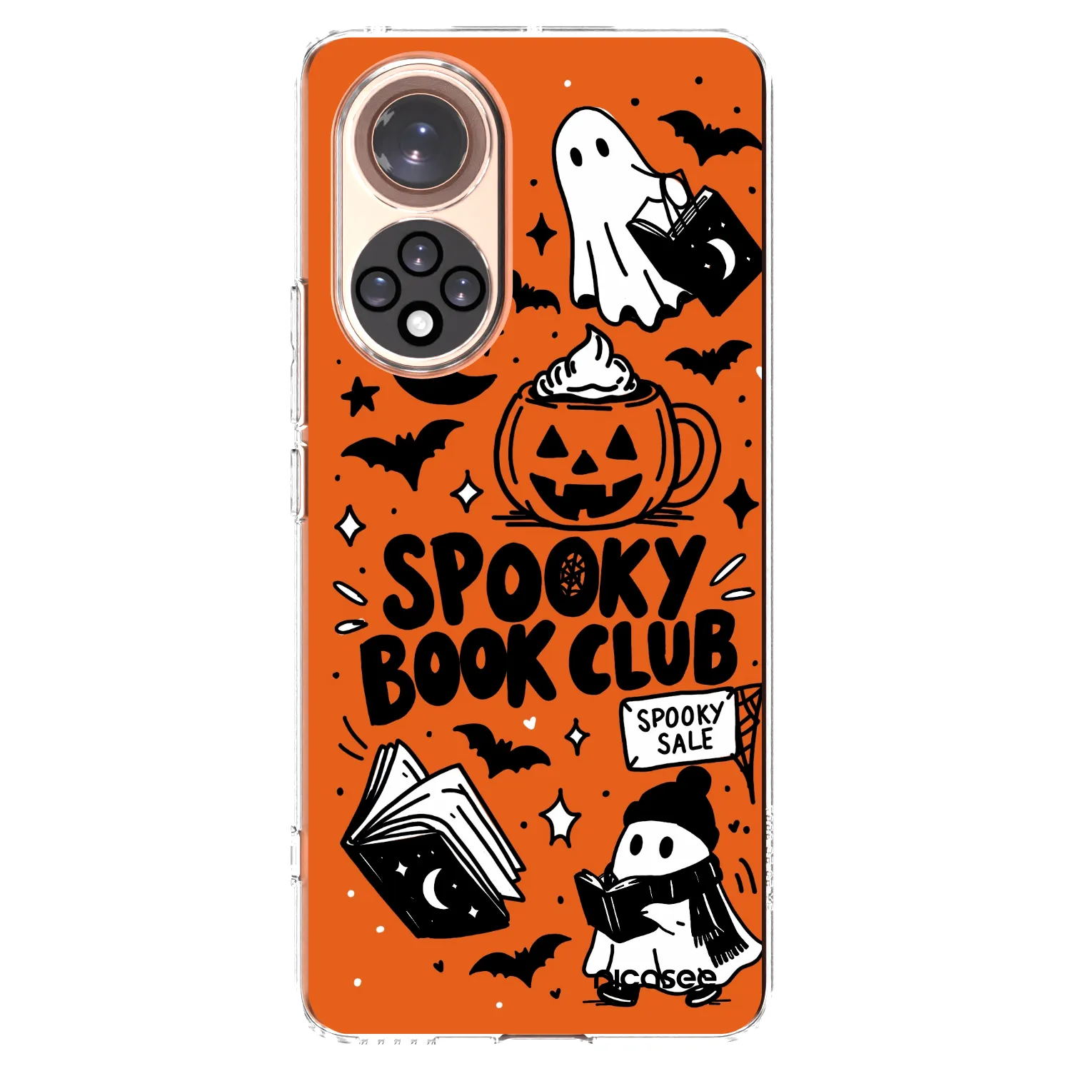 Picasee silikonowe przeźroczyste etui na Honor 50 5G - Spooky book club