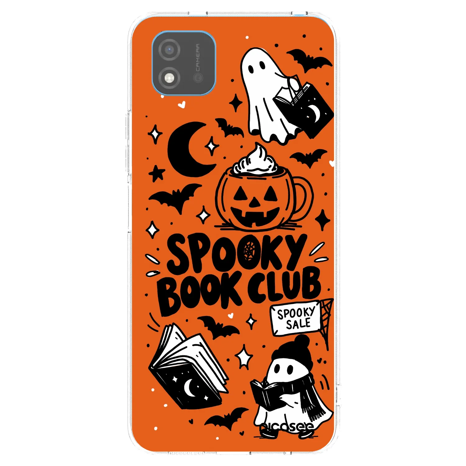 Picasee silikonowe przeźroczyste etui na Realme C11 (2021) - Spooky book club