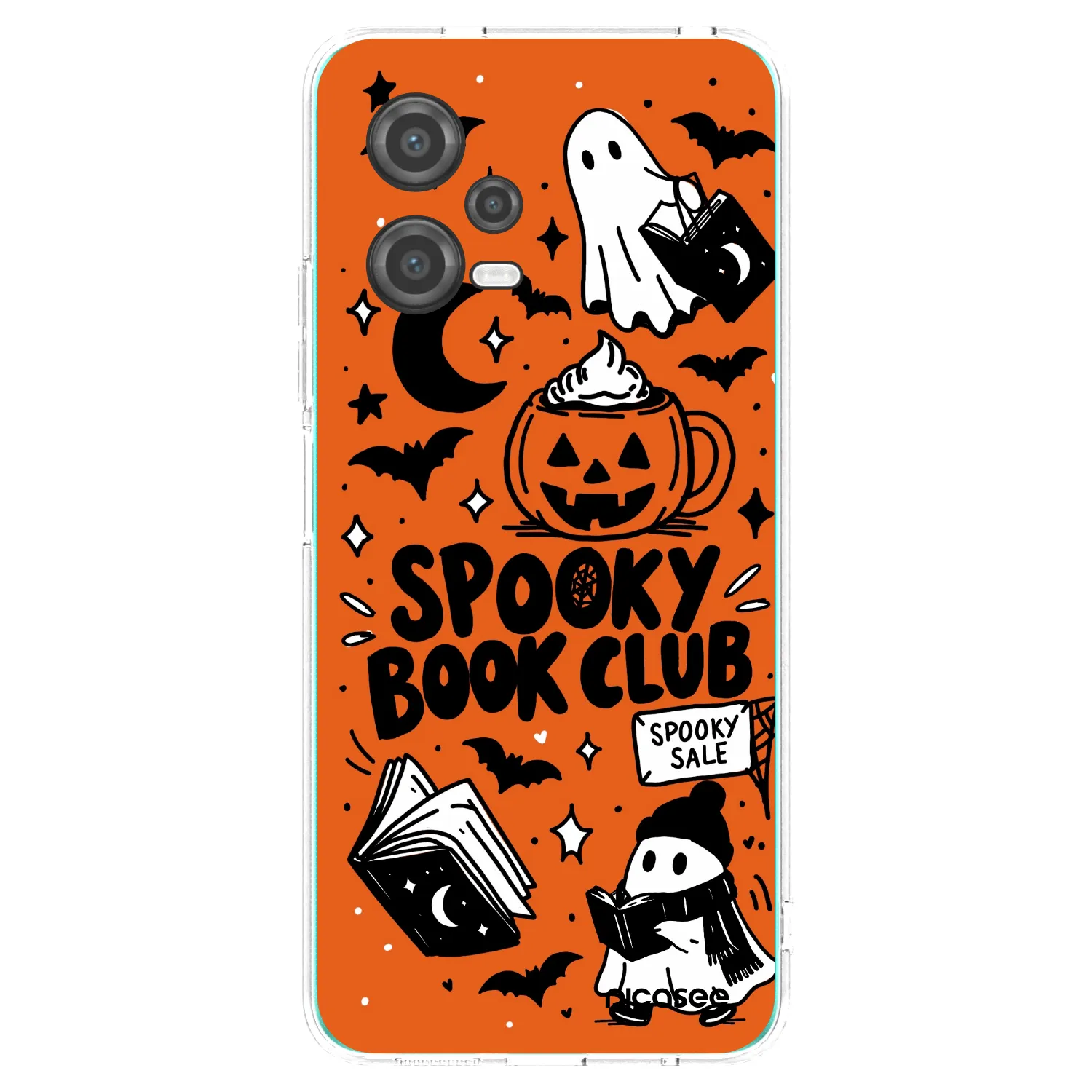 Picasee silikonowe przeźroczyste etui na Xiaomi Poco X5 - Spooky book club
