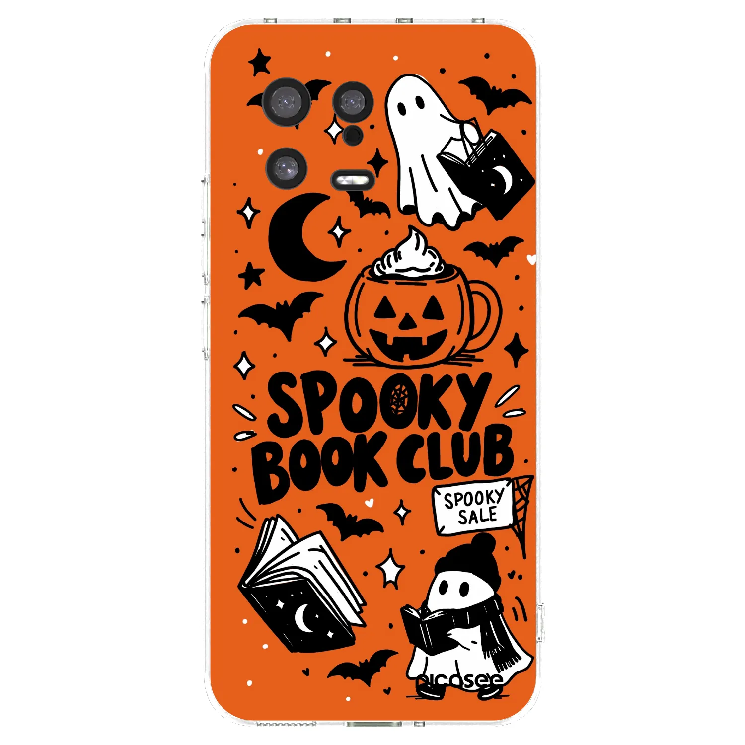 Picasee silikonowe przeźroczyste etui na Xiaomi 13 - Spooky book club