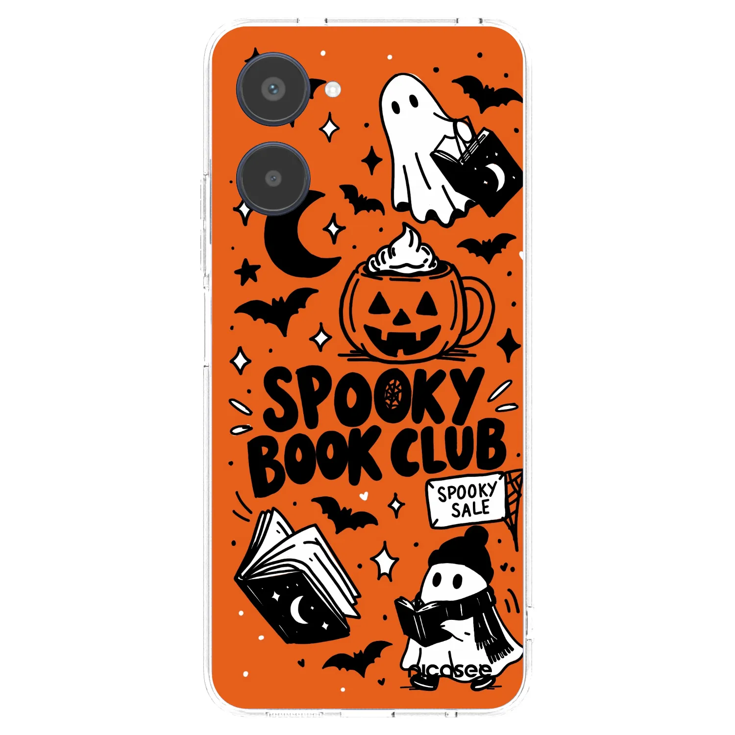 Picasee silikonowe przeźroczyste etui na Realme 10 4G - Spooky book club