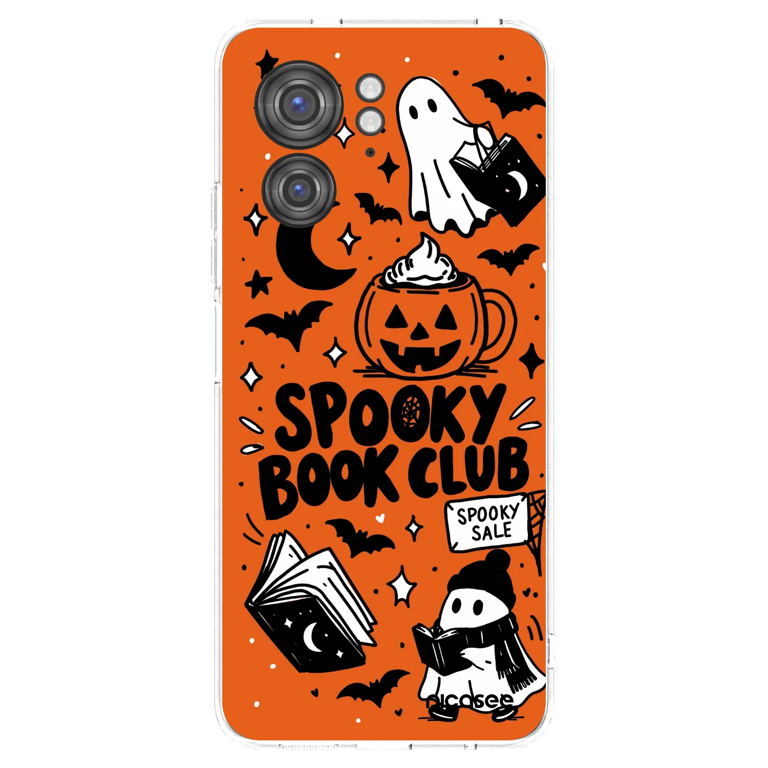 Picasee silikonowe przeźroczyste etui na Motorola Edge 40 - Spooky book club