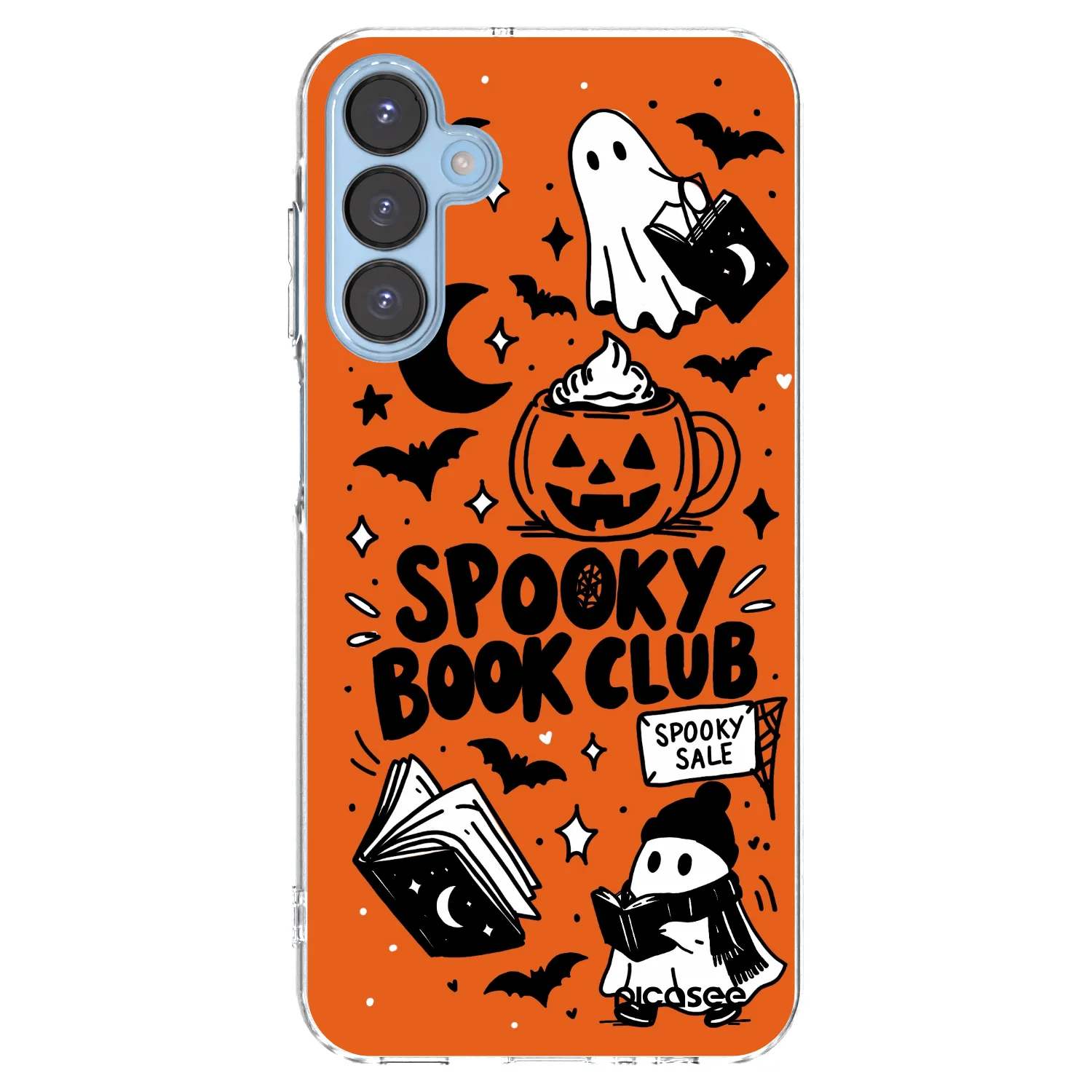 Picasee silikonowe przeźroczyste etui na Samsung Galaxy A15 A156B 5G - Spooky book club