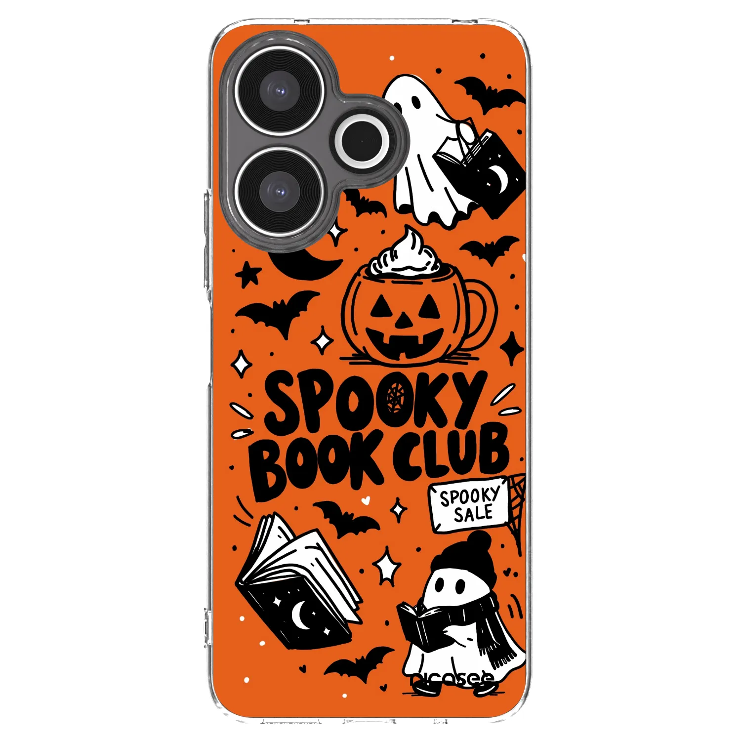 Picasee silikonowe przeźroczyste etui na Xiaomi Redmi 13 4G - Spooky book club