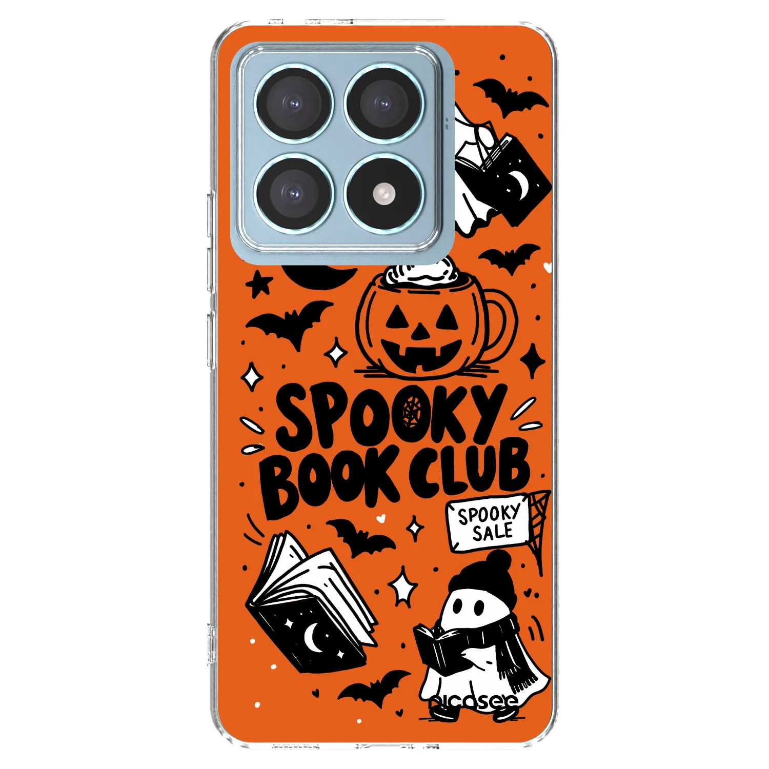 Picasee silikonowe przeźroczyste etui na Xiaomi 14T Pro - Spooky book club