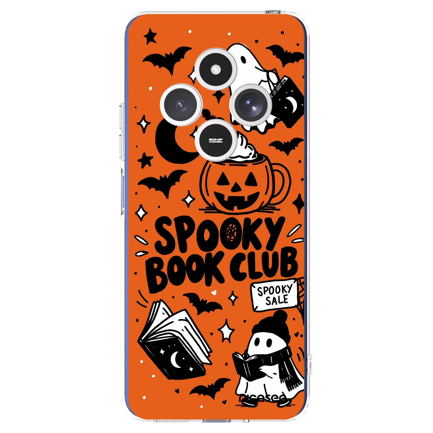 Picasee silikonowe przeźroczyste etui na Xiaomi Redmi 14C - Spooky book club