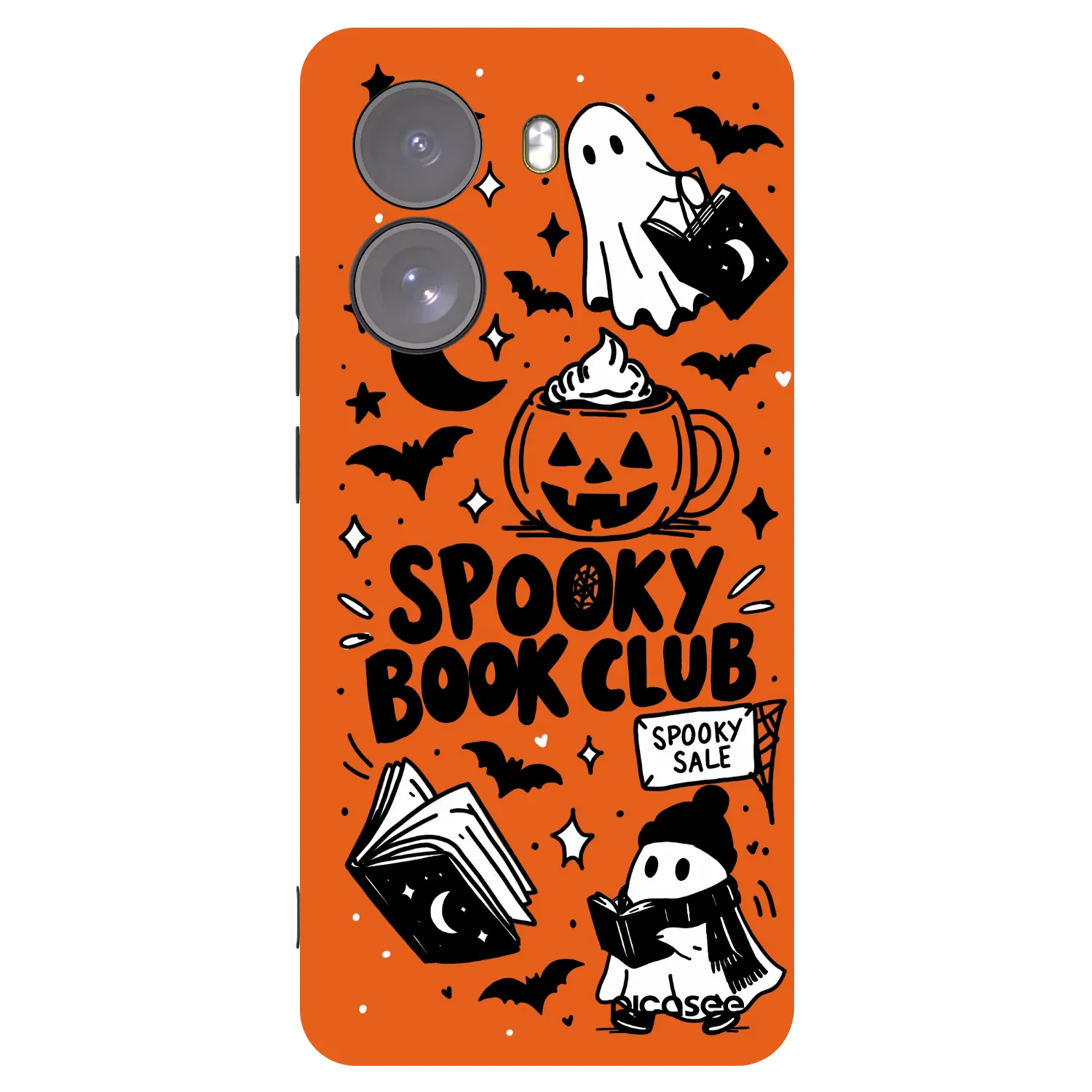 Picasee silikonowe czarne etui na Xiaomi Poco X7 - Spooky book club