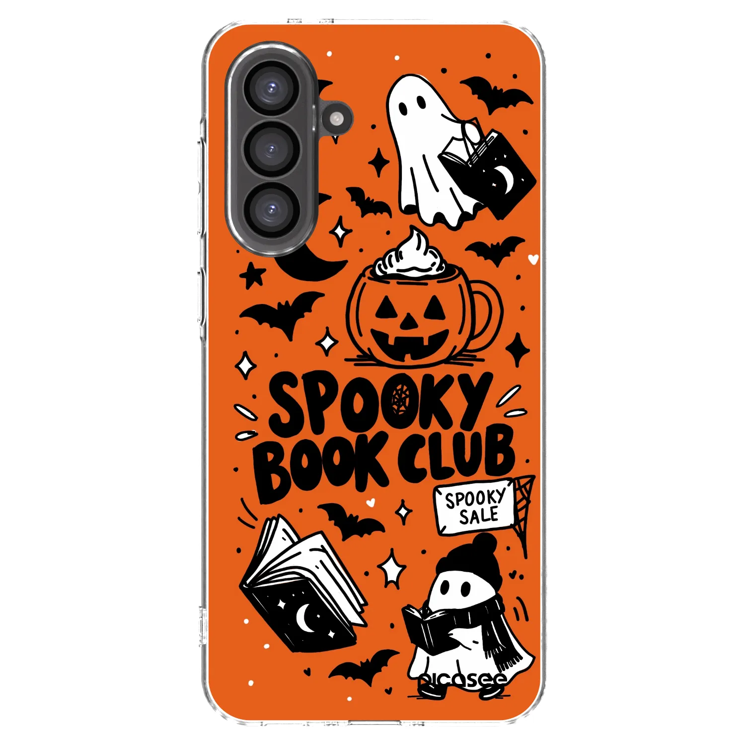 Picasee silikonowe przeźroczyste etui na Samsung Galaxy A56 5G A566B - Spooky book club