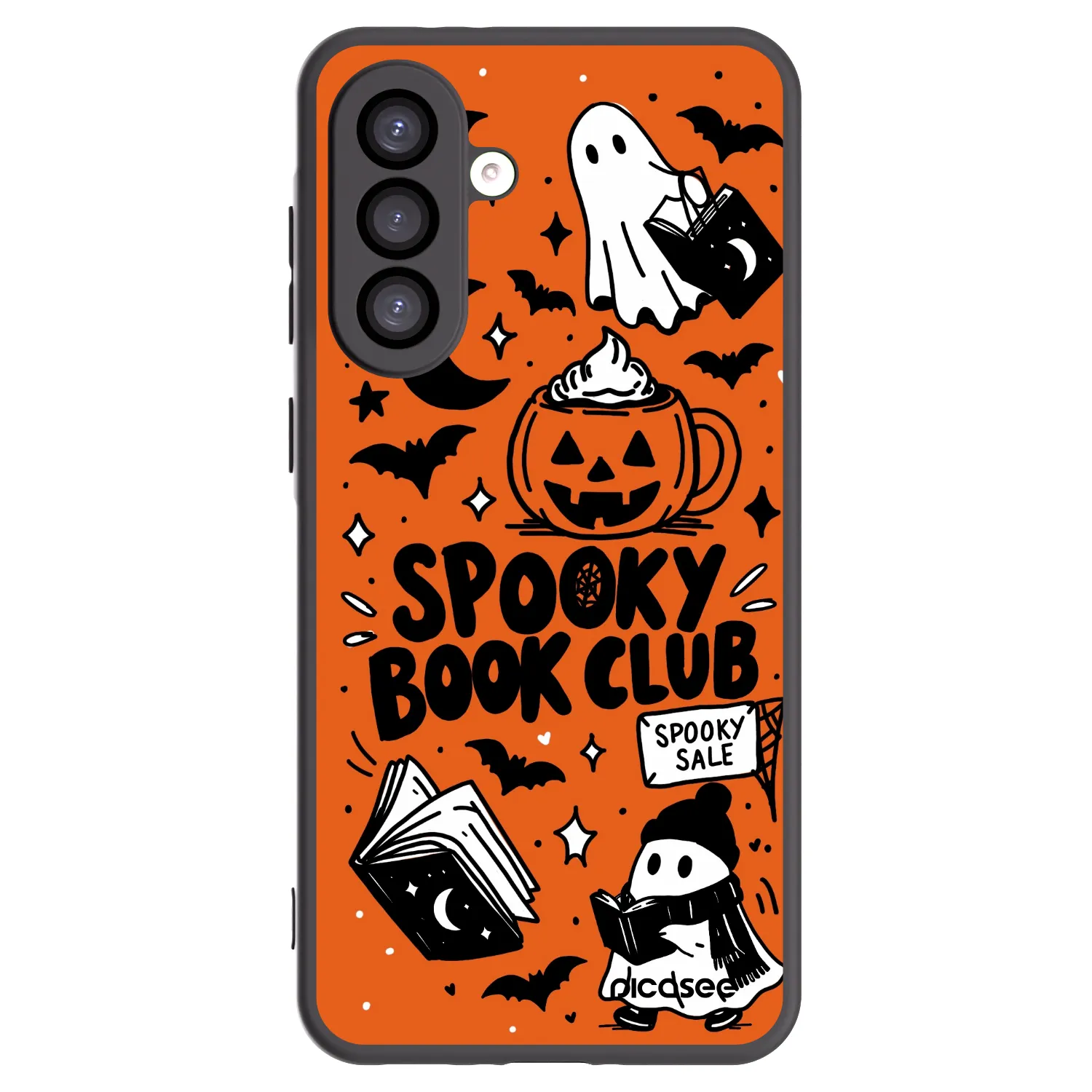 Picasee silikonowe czarne etui na Samsung Galaxy A26 5G A266B - Spooky book club