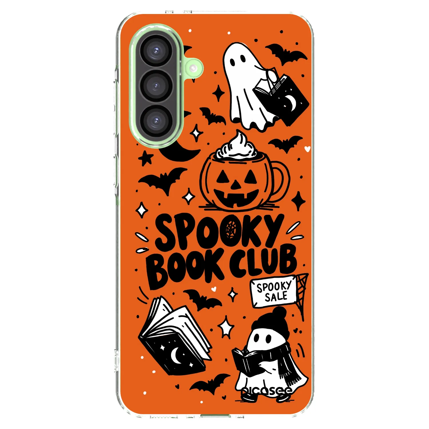 Picasee silikonowe przeźroczyste etui na Samsung Galaxy A26 5G A266B - Spooky book club