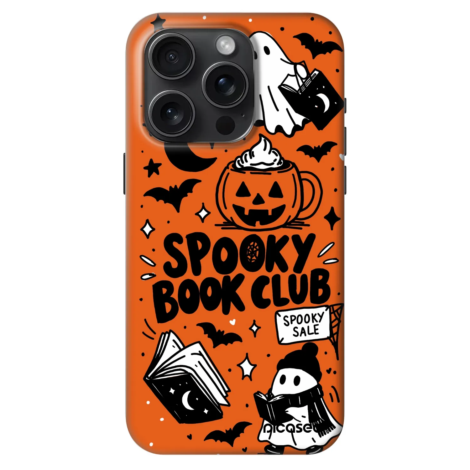 Picasee Fashion Case MagSafe na Apple iPhone 15 Pro - Spooky book club