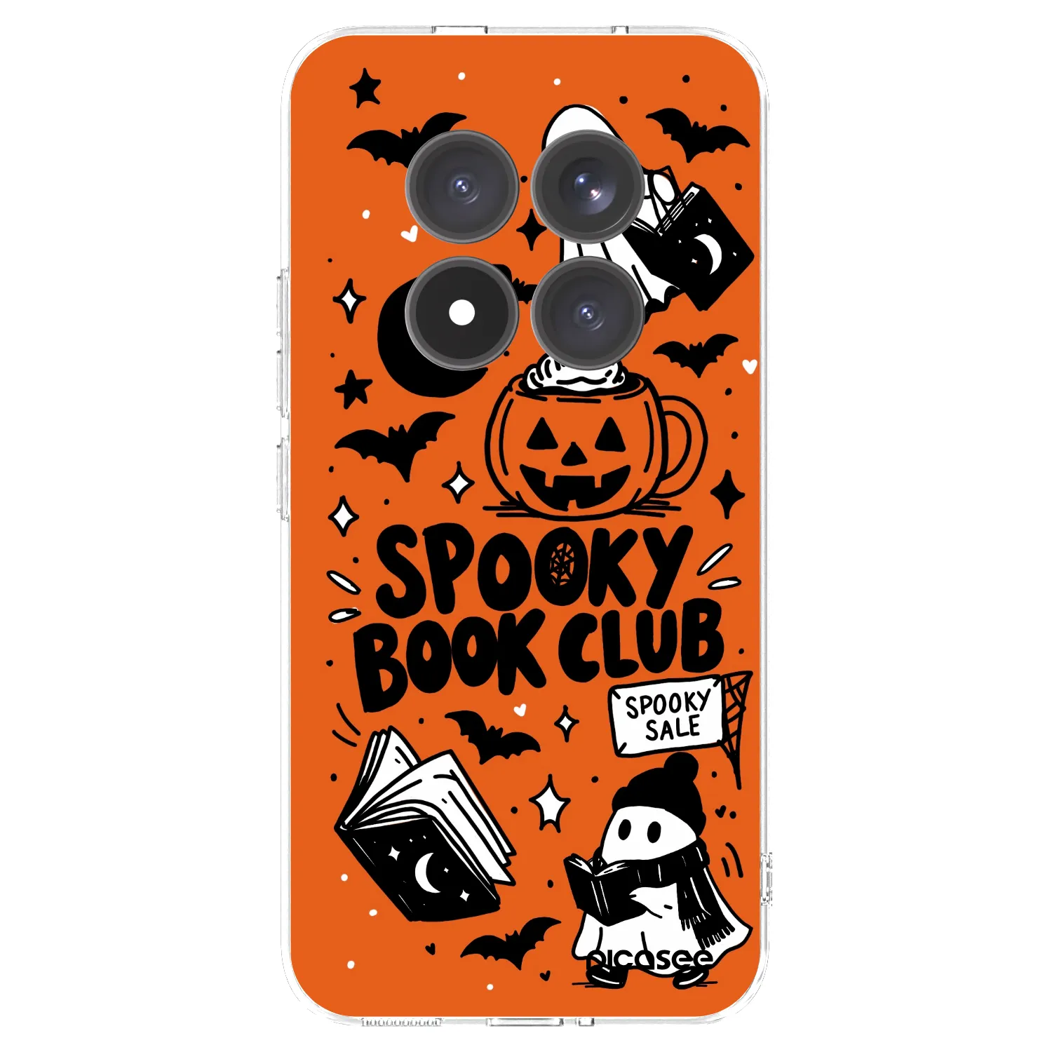 Picasee silikonowe przeźroczyste etui na Xiaomi Redmi Note 15 Pro+ - Spooky book club
