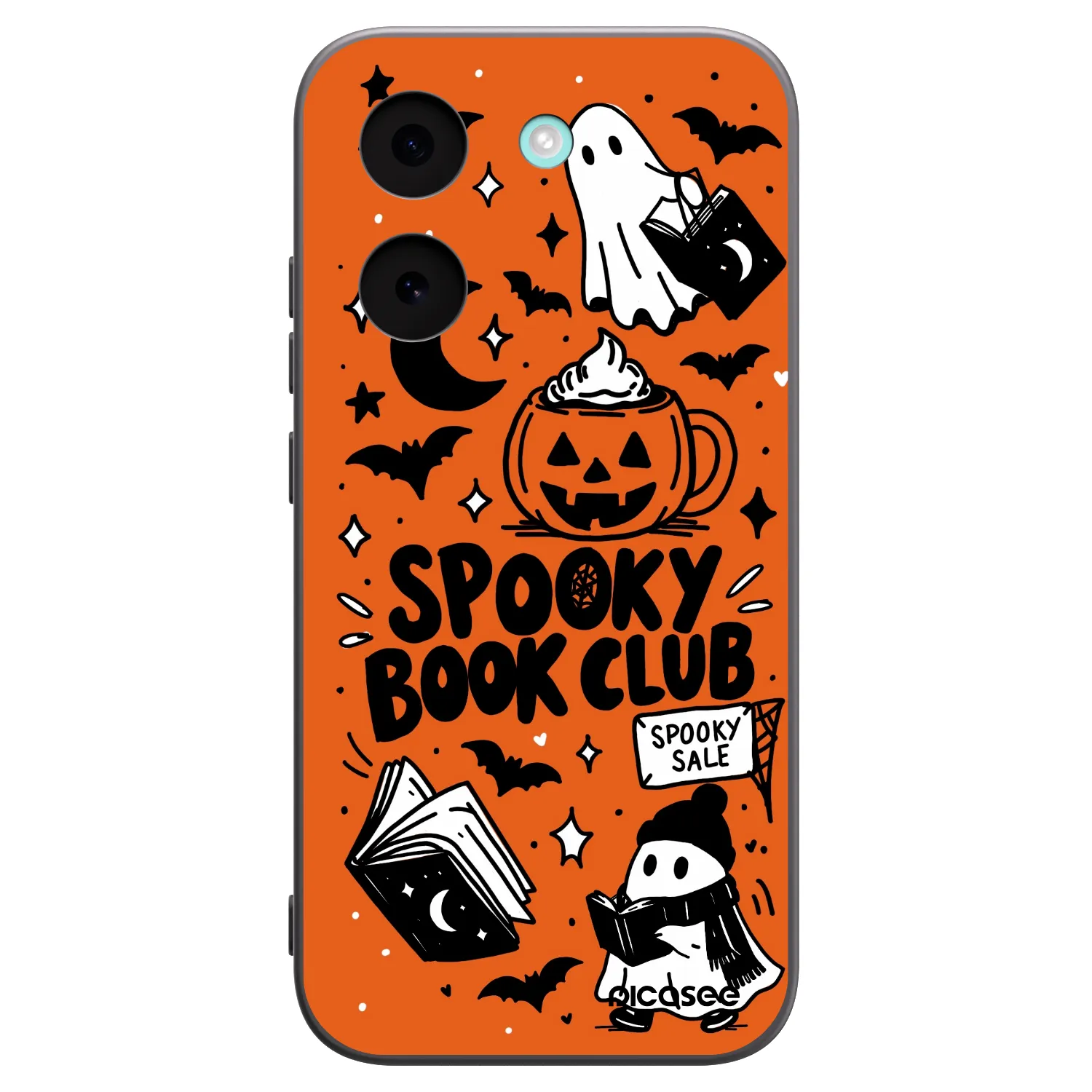 Picasee silikonowe czarne etui na Xiaomi Poco X8 Pro - Spooky book club