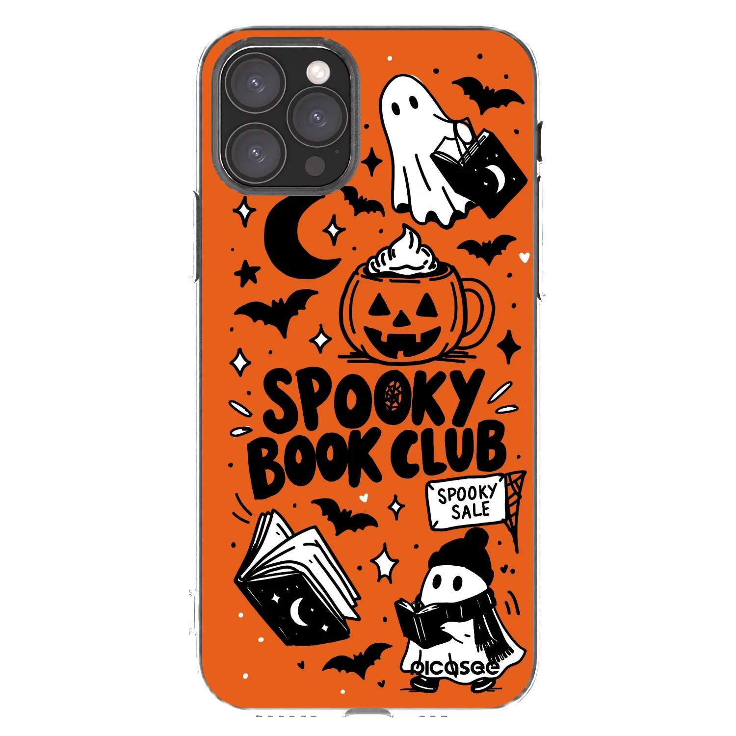 Picasee silikonowe przeźroczyste etui na Apple iPhone 11 Pro - Spooky book club