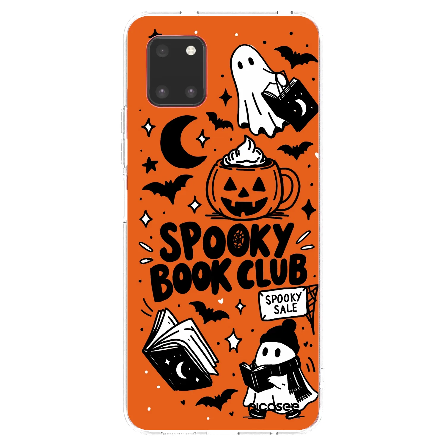 Picasee silikonowe przeźroczyste etui na Samsung Galaxy Note 10 Lite N770F - Spooky book club