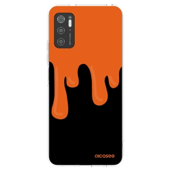 Picasee silikonowe przeźroczyste etui na Xiaomi Poco M3 Pro 5G - Orange spooky