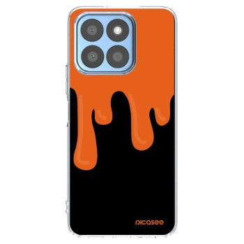 Picasee silikonowe przeźroczyste etui na Honor X8b - Orange spooky