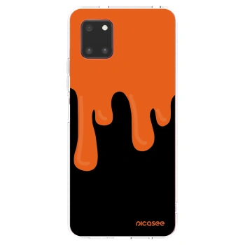 Picasee silikonowe przeźroczyste etui na Samsung Galaxy Note 10 Lite N770F - Orange spooky