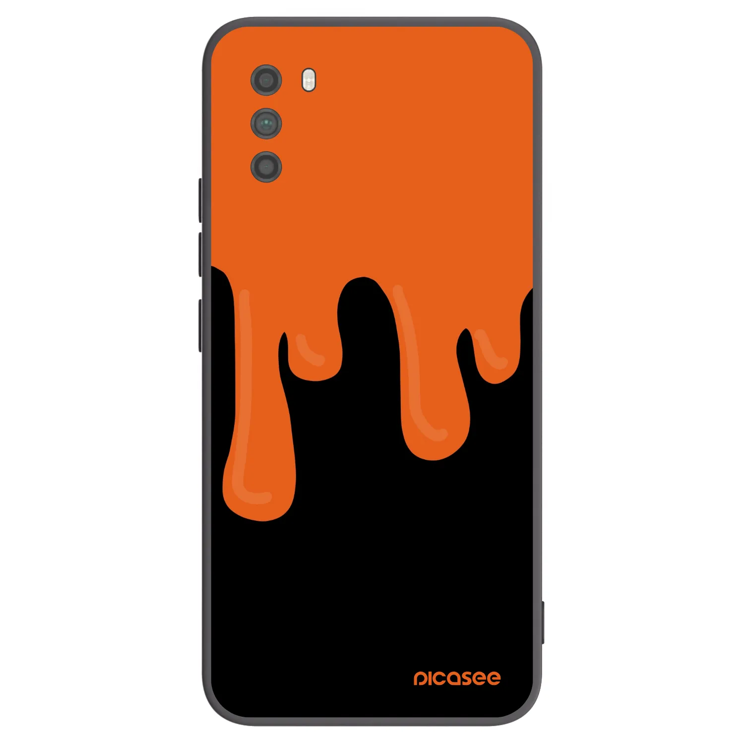 Picasee silikonowe czarne etui na Xiaomi Poco M3 - Orange spooky