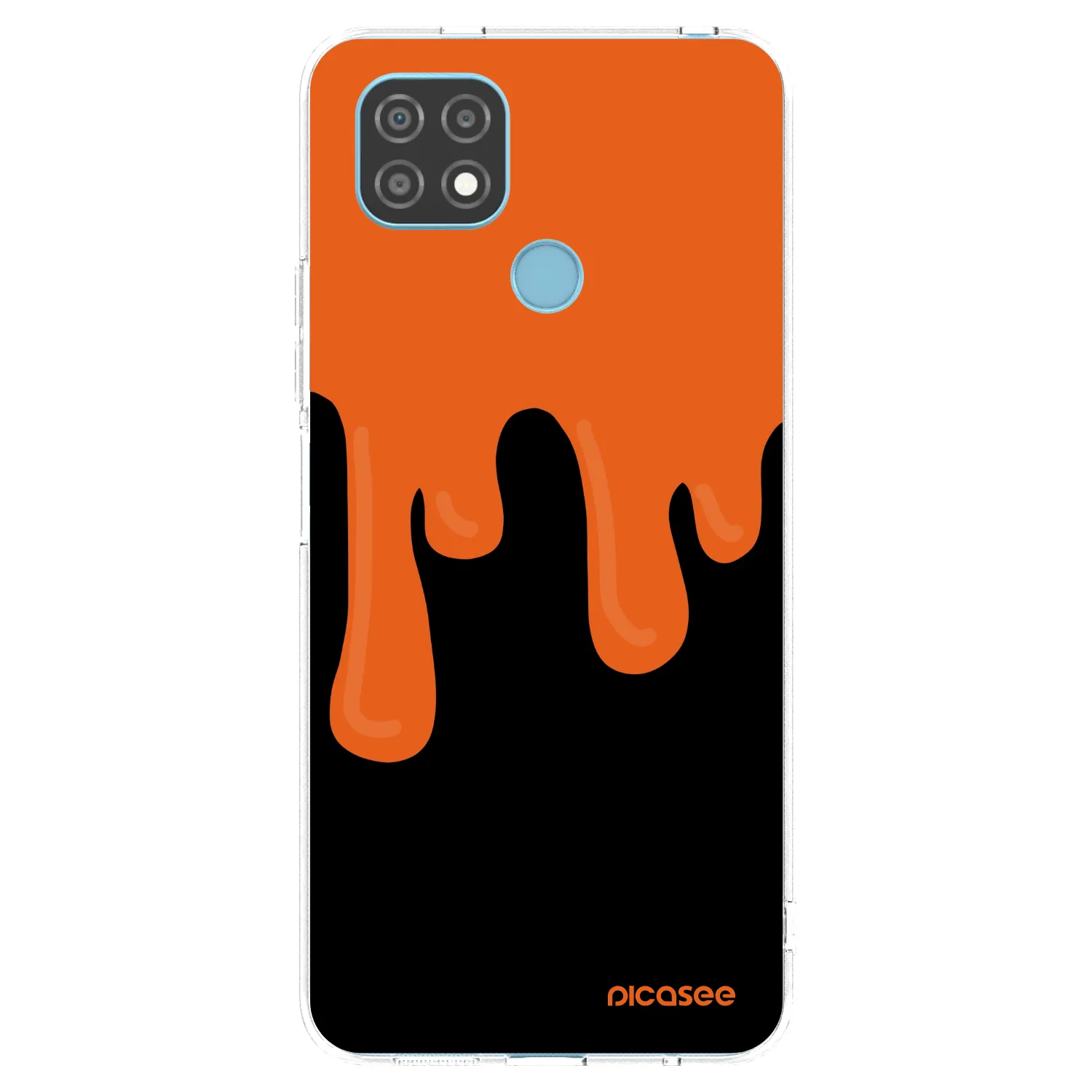 Picasee silikonowe przeźroczyste etui na Realme C21 - Orange spooky
