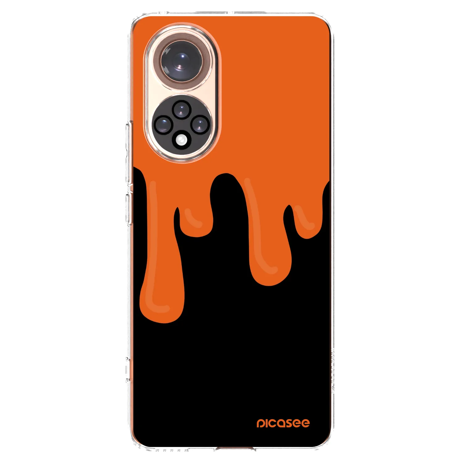 Picasee silikonowe przeźroczyste etui na Honor 50 5G - Orange spooky