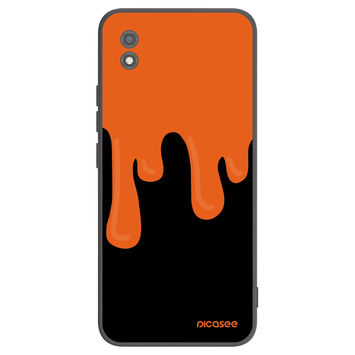 Picasee silikonowe czarne etui na Realme C11 (2021) - Orange spooky