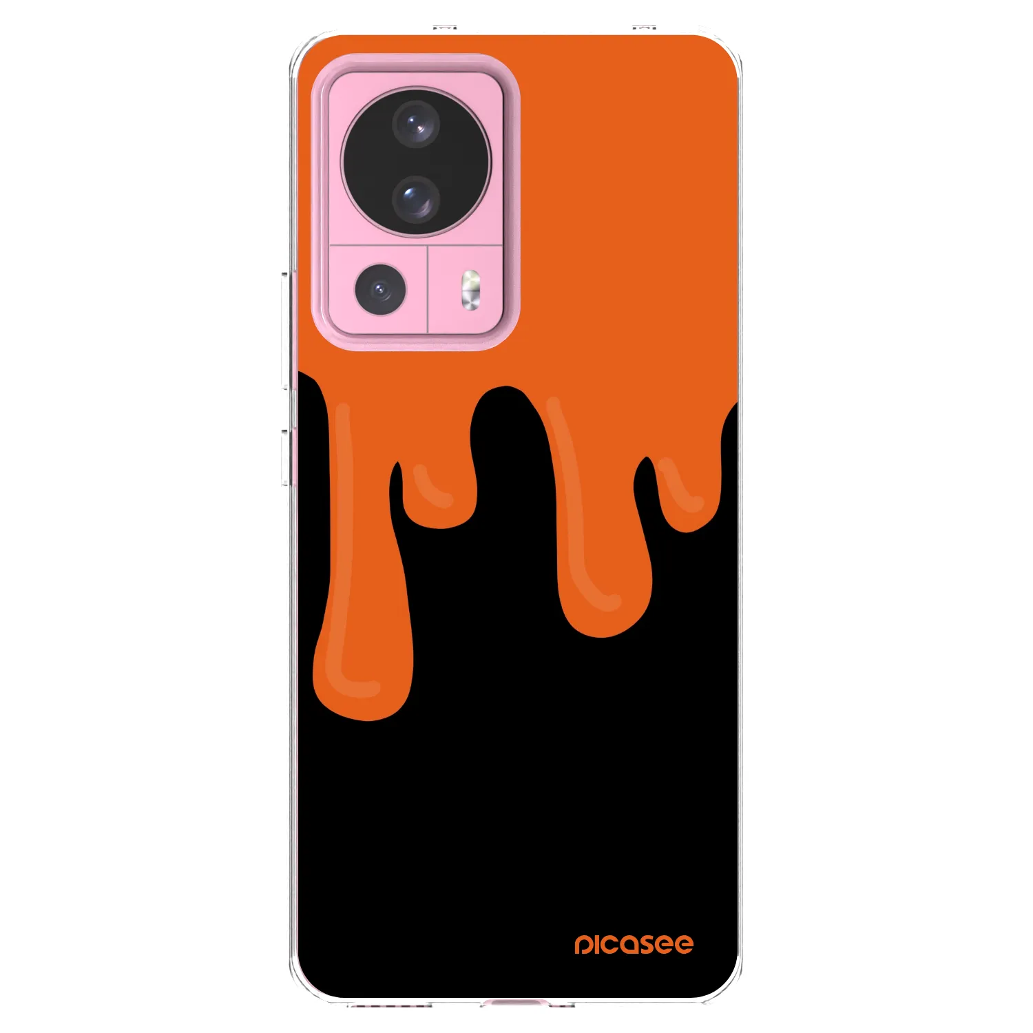 Picasee silikonowe przeźroczyste etui na Xiaomi 13 Lite - Orange spooky