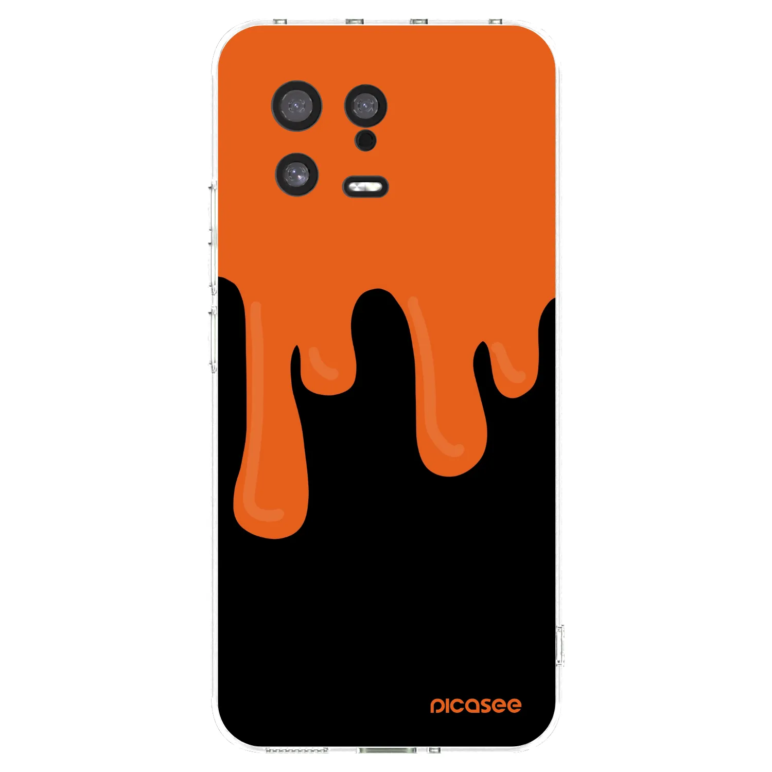 Picasee silikonowe przeźroczyste etui na Xiaomi 13 - Orange spooky