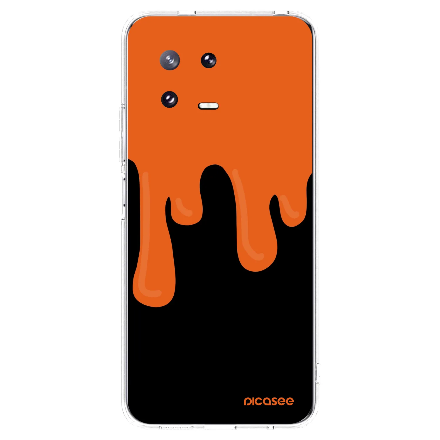 Picasee silikonowe przeźroczyste etui na Xiaomi 13 Pro - Orange spooky