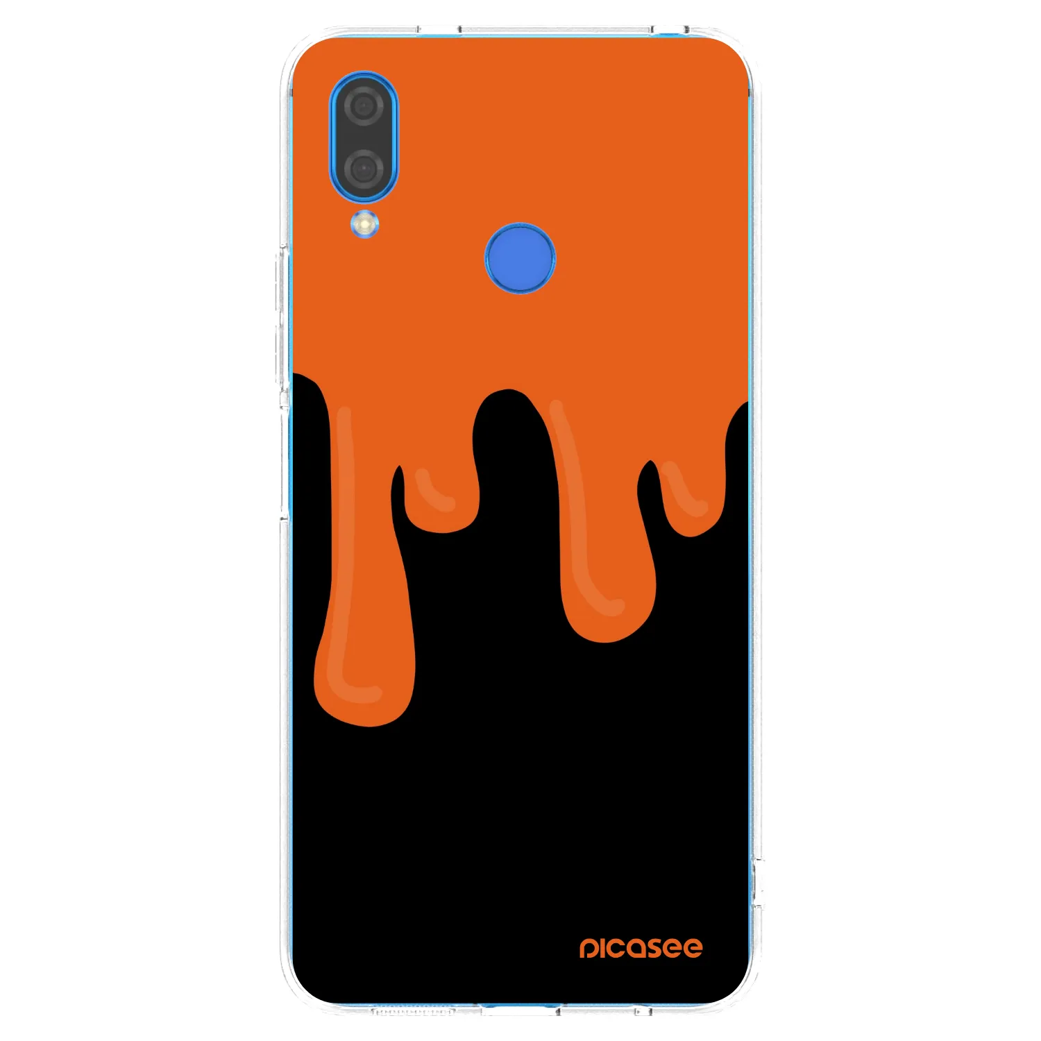 Picasee silikonowe przeźroczyste etui na Huawei Nova 3 - Orange spooky