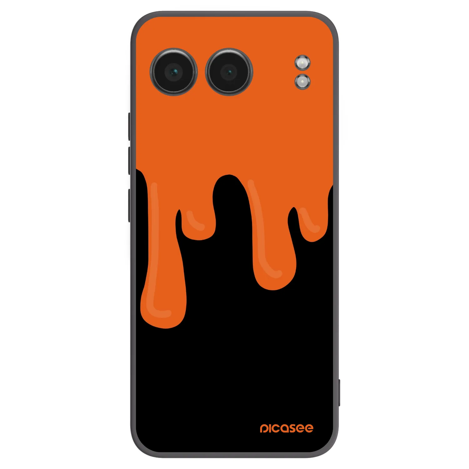 Picasee silikonowe czarne etui na OnePlus Nord 4 - Orange spooky
