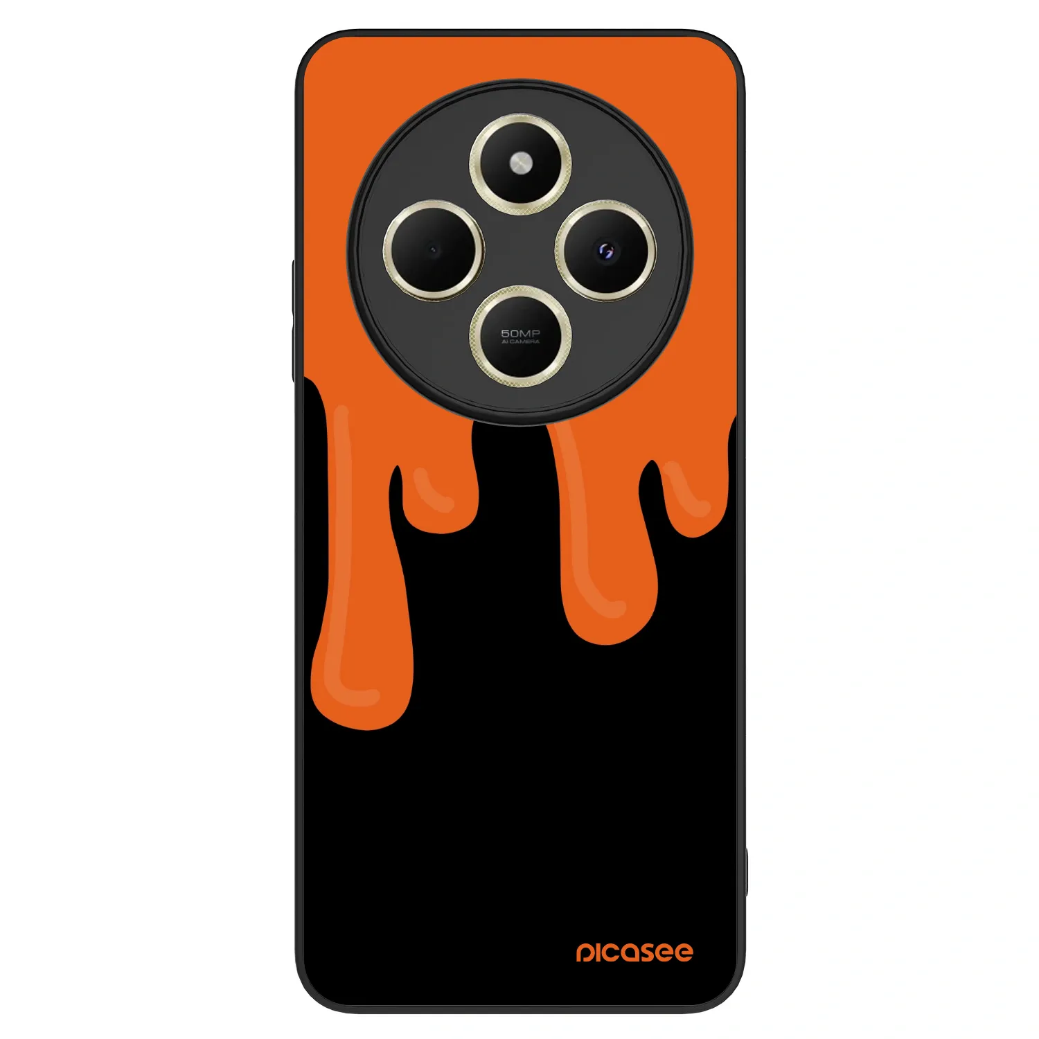 Picasee ULTIMATE CASE na Xiaomi Redmi 14C - Orange spooky