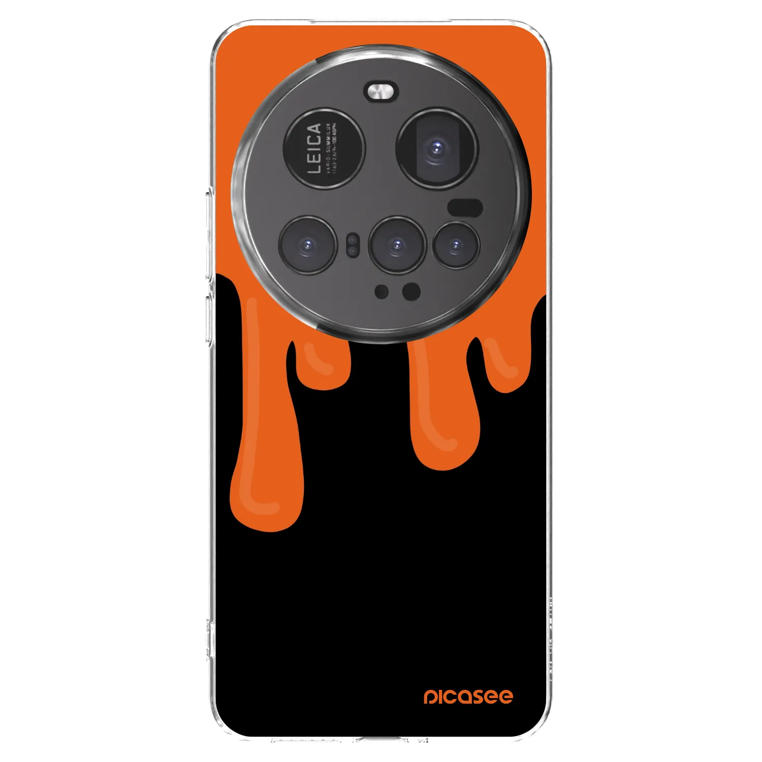 Picasee silikonowe przeźroczyste etui na Xiaomi 15 Ultra - Orange spooky