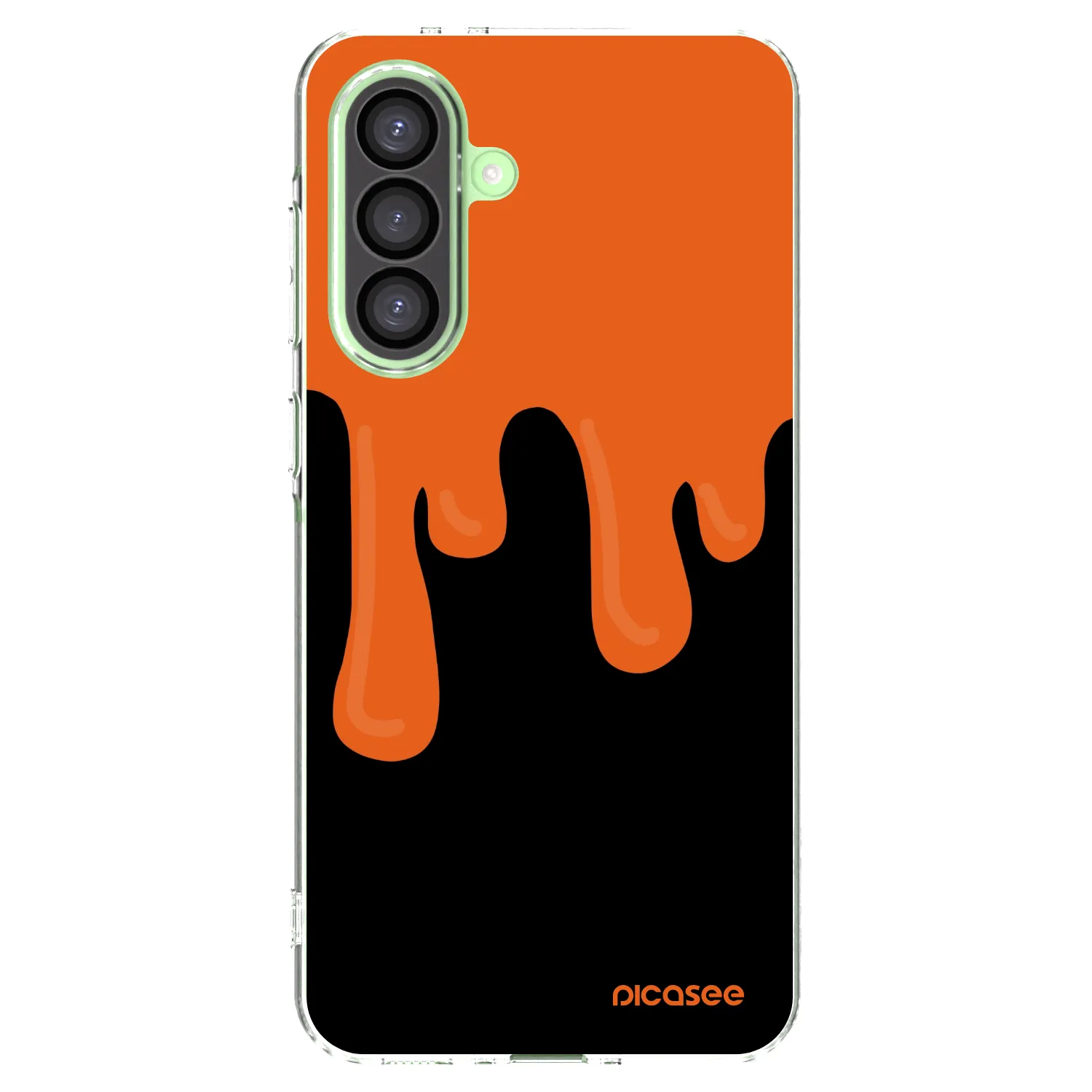Picasee silikonowe przeźroczyste etui na Samsung Galaxy A26 5G A266B - Orange spooky