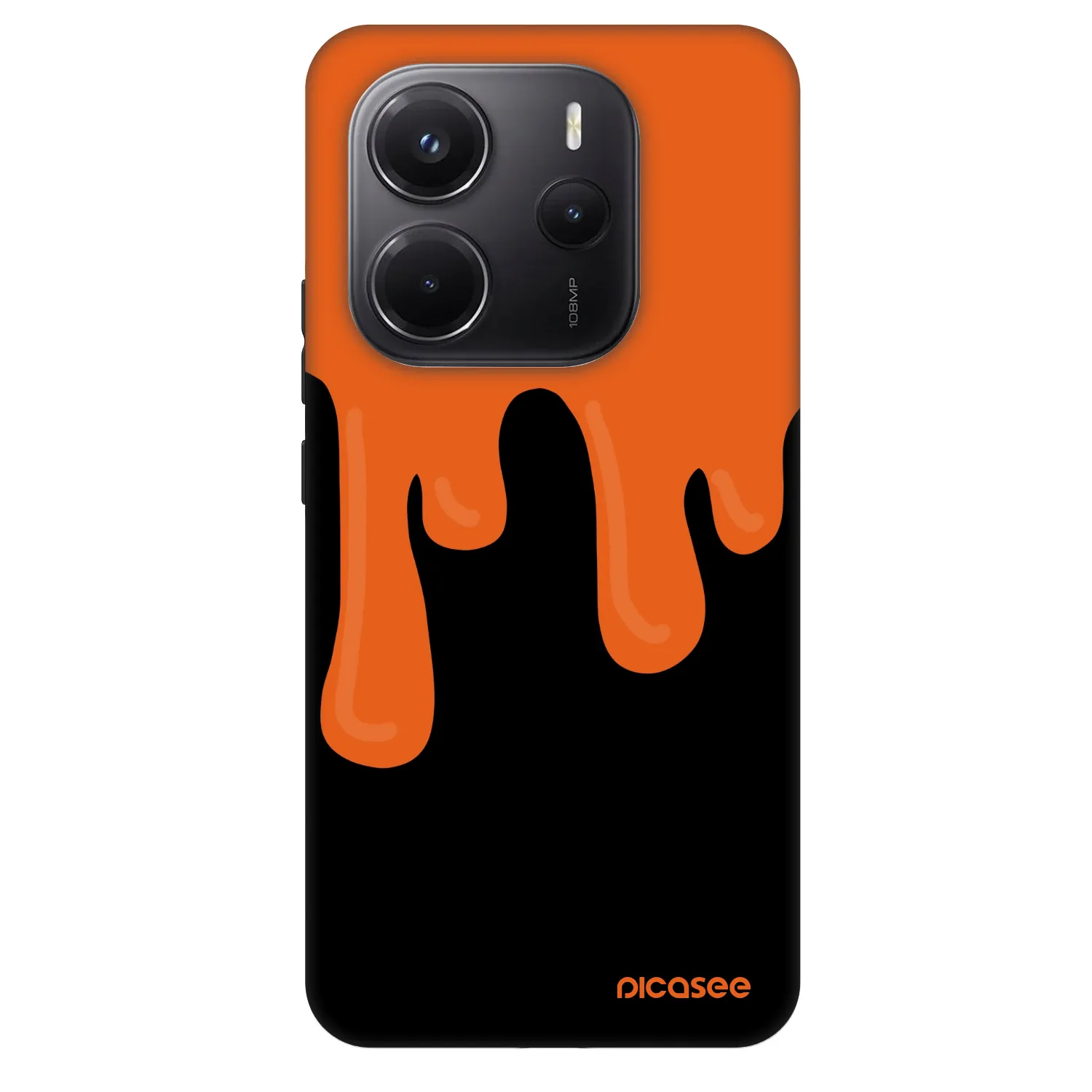Picasee Fashion Case na Xiaomi Redmi Note 14 5G - Orange spooky