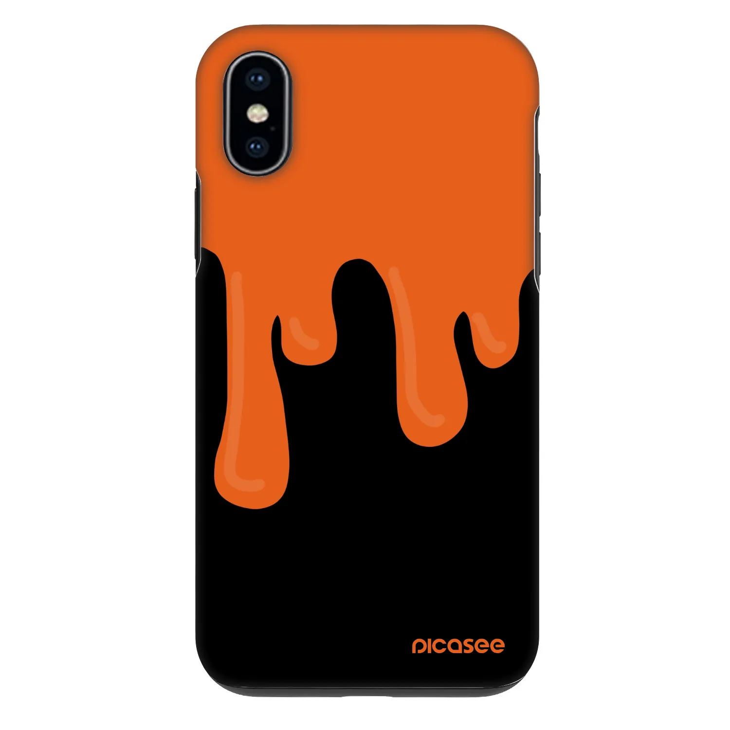 Picasee Fashion Case na Apple iPhone X/XS - Orange spooky