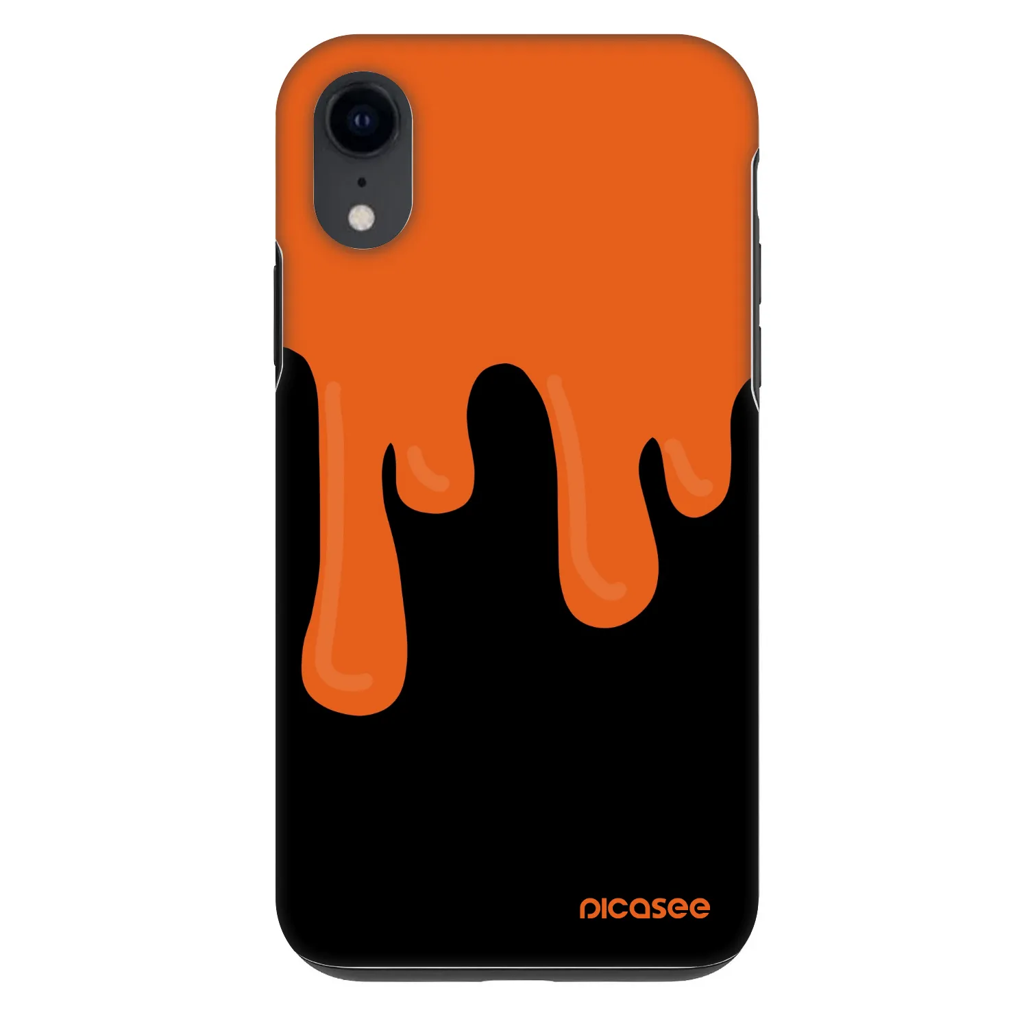 Picasee Fashion Case na Apple iPhone XR - Orange spooky