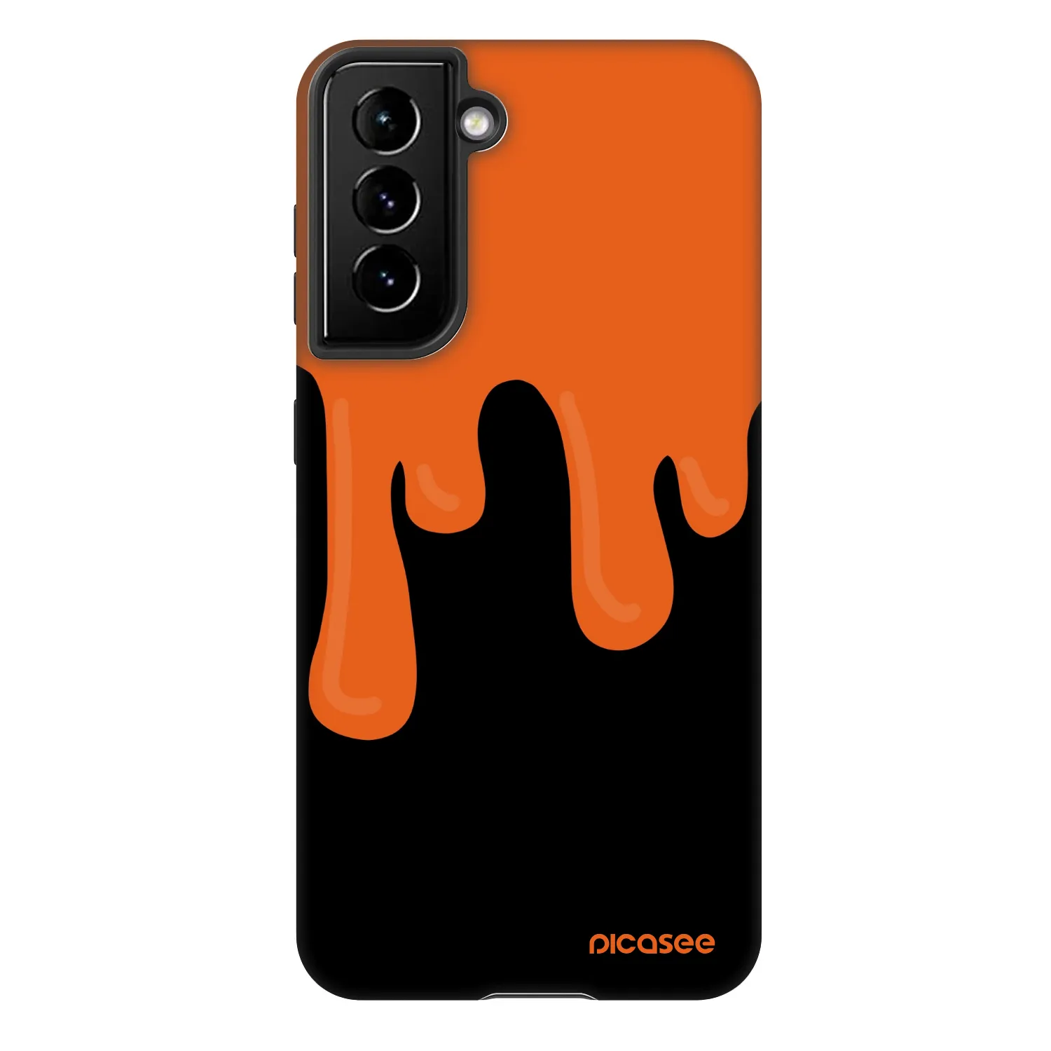 Picasee Fashion Case na Samsung Galaxy S22 5G - Orange spooky