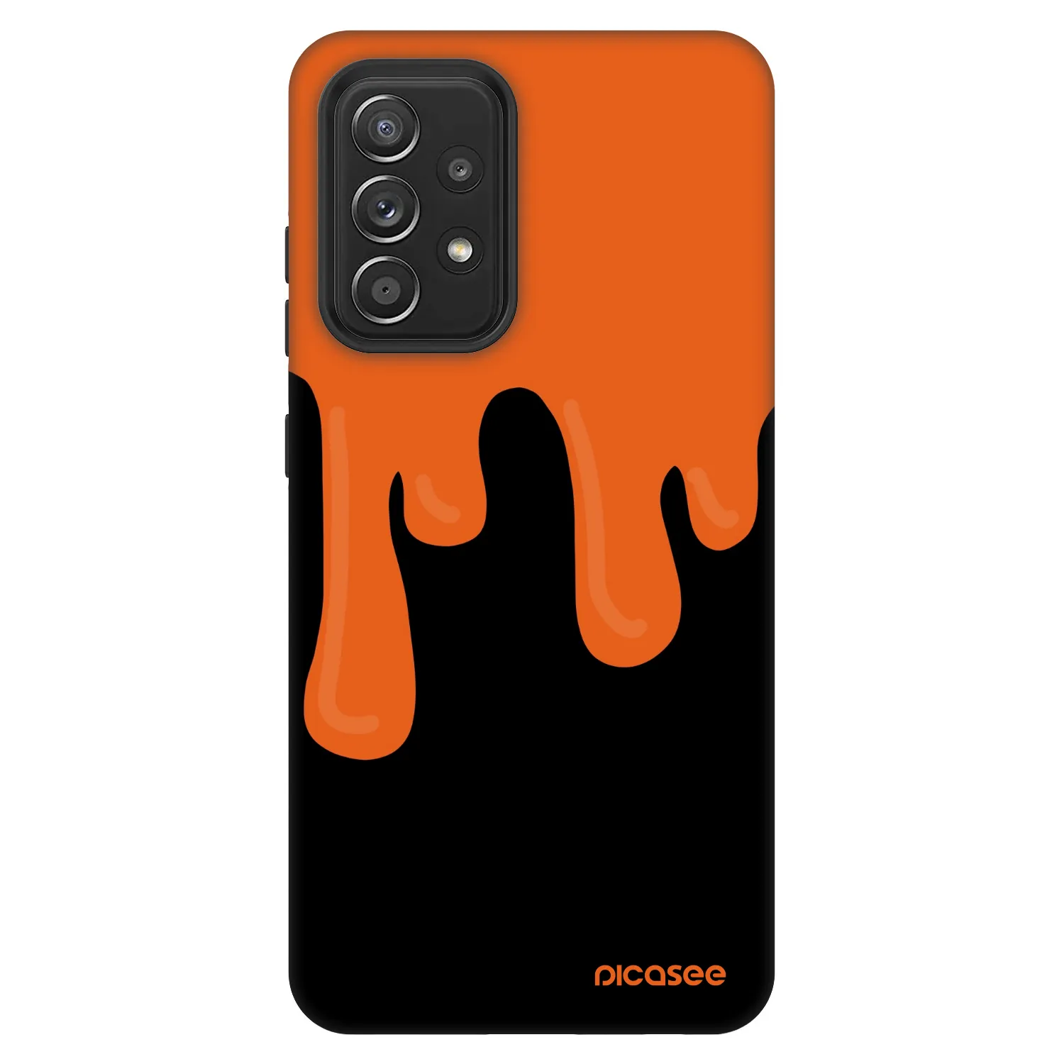 Picasee Fashion Case na Samsung Galaxy A52s 5G A528B - Orange spooky