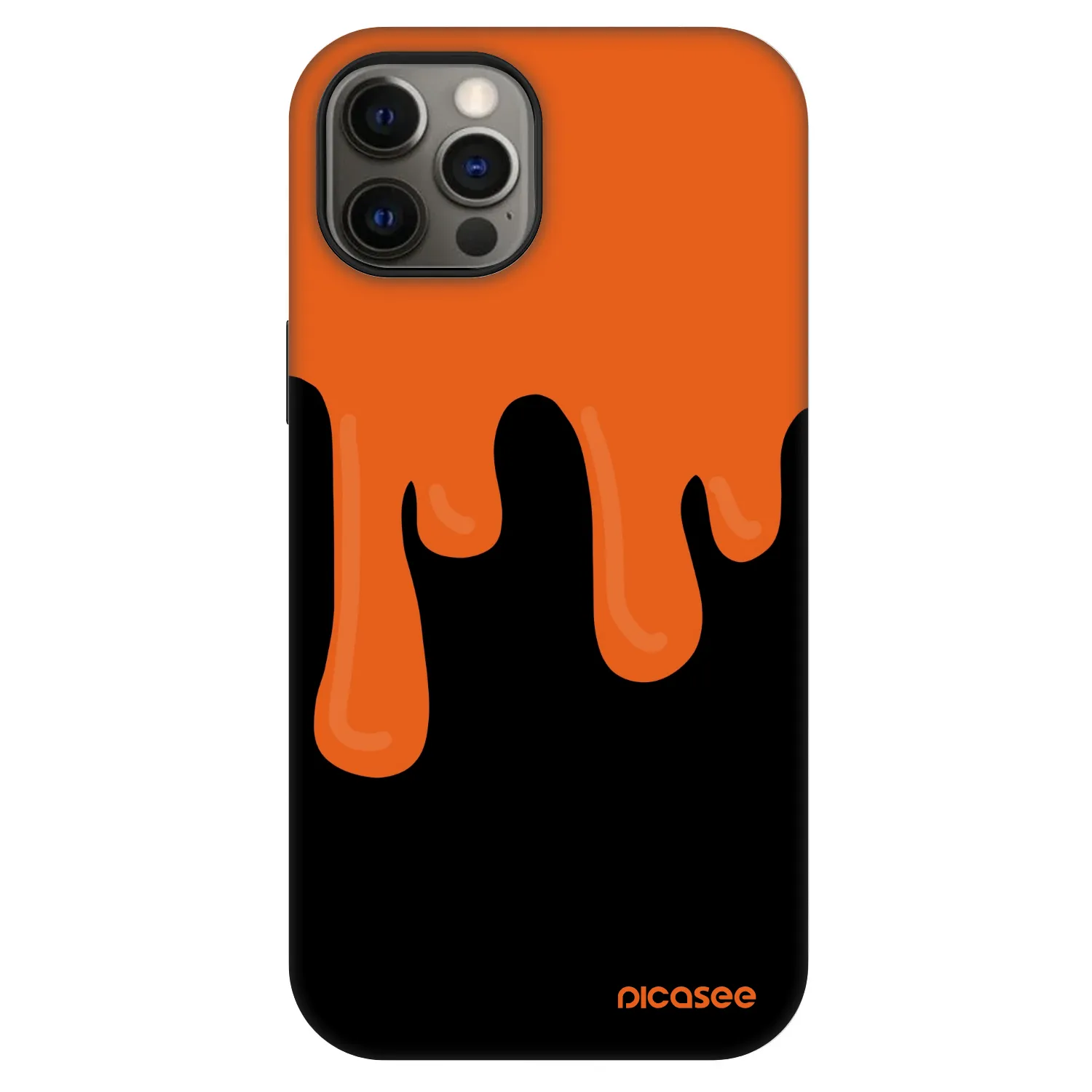 Picasee Fashion Case MagSafe na Apple iPhone 12 Pro - Orange spooky