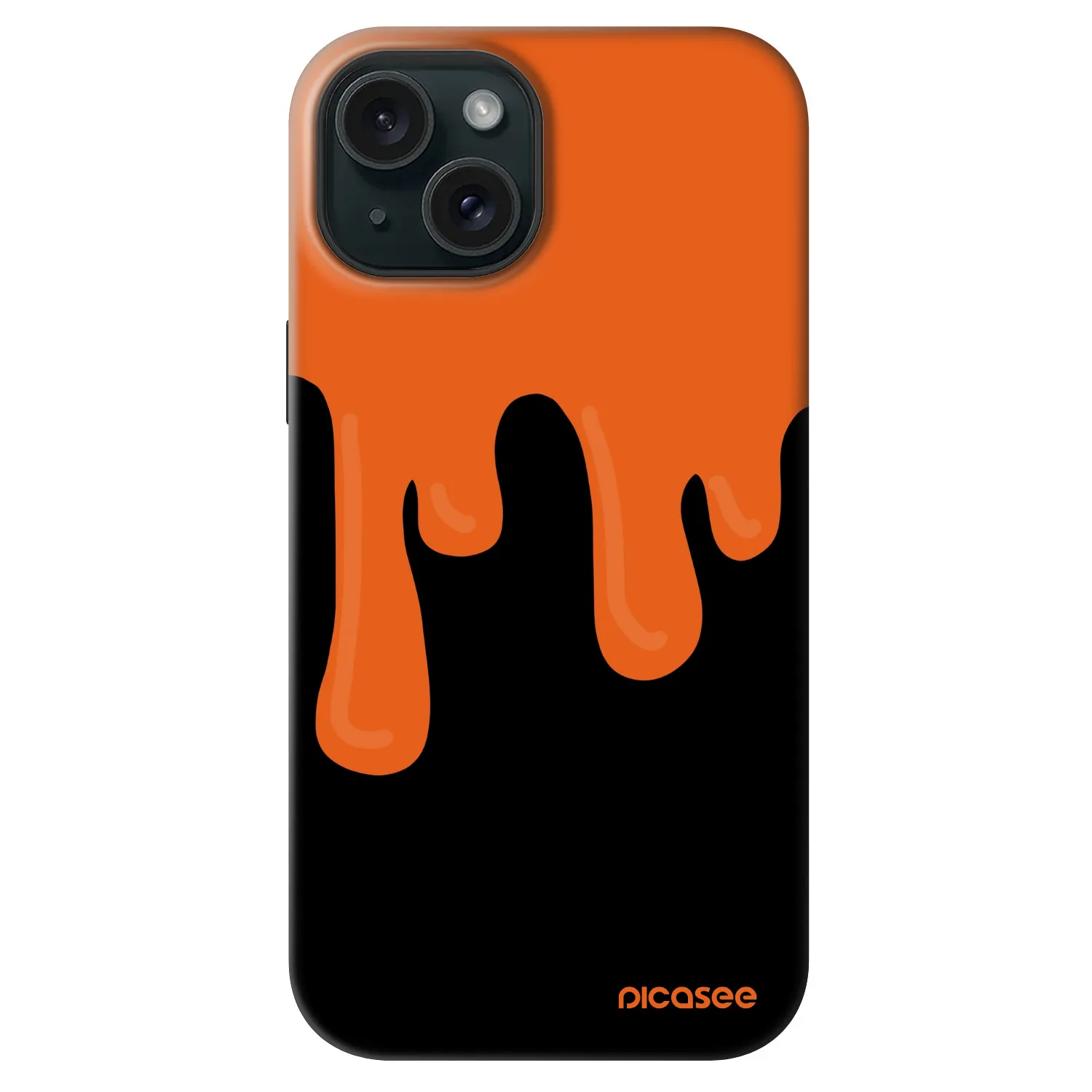 Picasee Fashion Case MagSafe na Apple iPhone 14 - Orange spooky