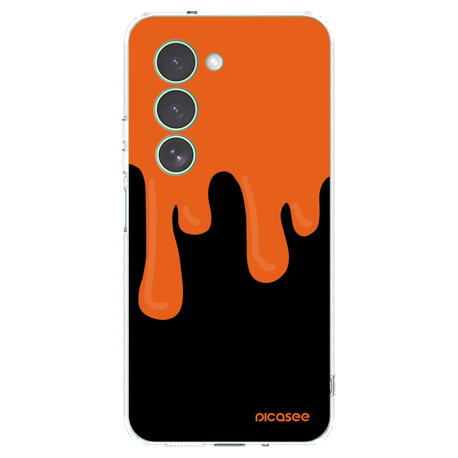 Picasee silikonowe przeźroczyste etui na Xiaomi Redmi 15 5G - Orange spooky