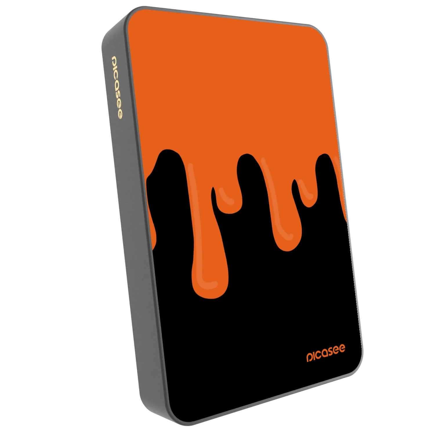 Picasee Powerbank z MagSafe 10 000 mAh Szary - Orange spooky