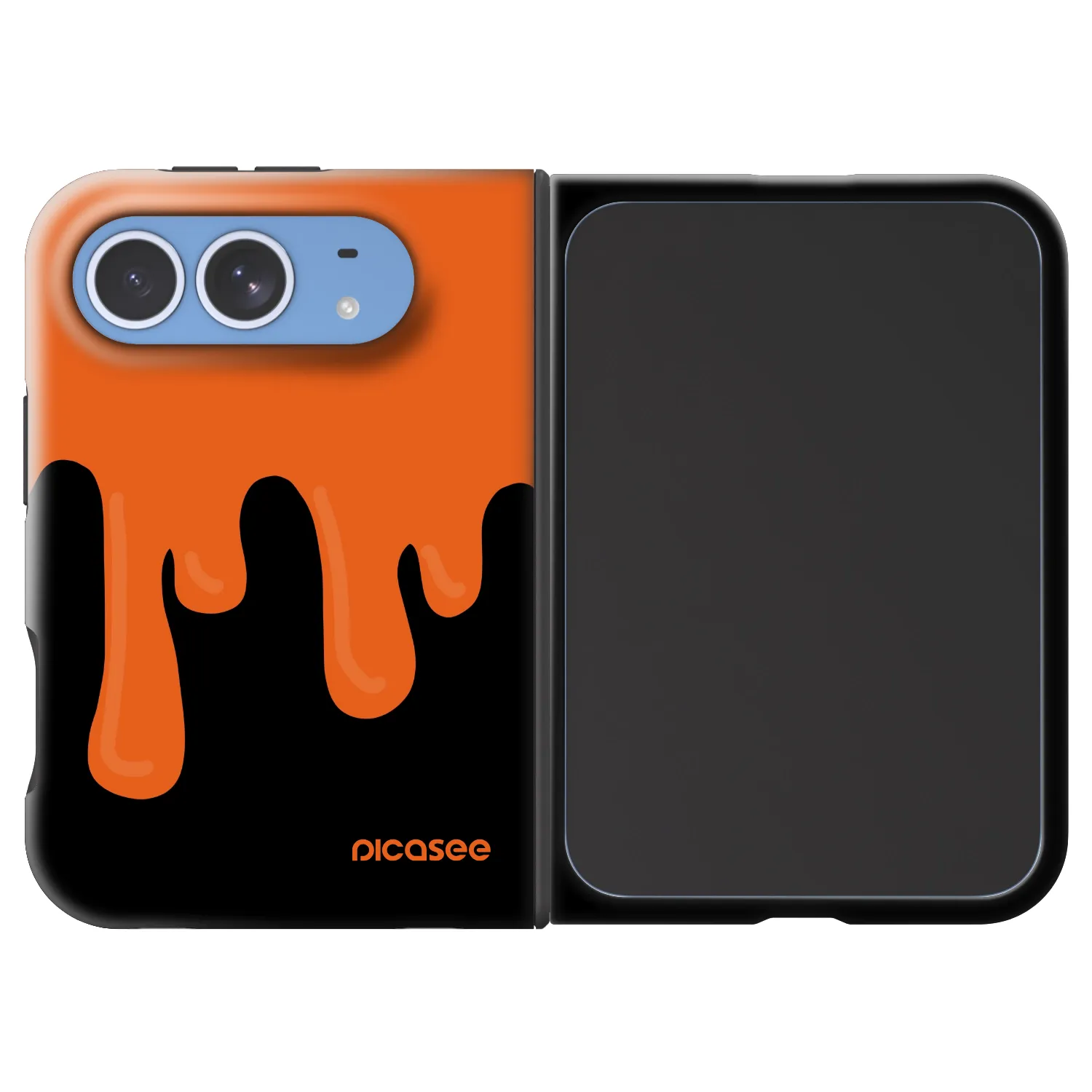 Picasee Fashion Case MagSafe na Apple iPhone Duo - Orange spooky