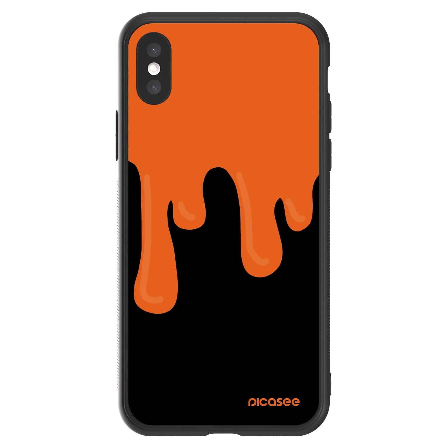 Picasee ULTIMATE CASE na Apple iPhone X/XS - Orange spooky
