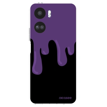 Picasee silikonowe przeźroczyste etui na Honor 90 Lite 5G - Purple spooky