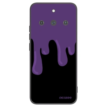 Picasee silikonowe czarne etui na Realme 11 Pro+ - Purple spooky
